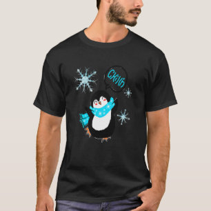 Kids Wintertime Cute Dancing Penguins T-Shirt