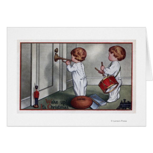 Kids with Drum and Trumpet (Front Horizontal)