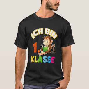 Kids With German Text Ich Bin 1. Class Monkey (I'm T-Shirt
