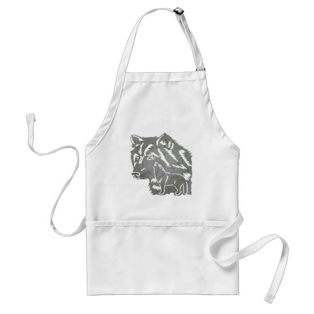 Kids Wolf Apron (Front)