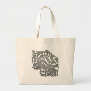 Kids Wolf Tote Bag