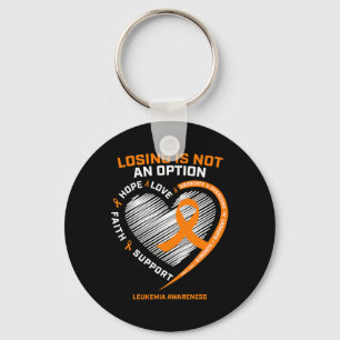 Kids Women Men Leukemia Awareness  Fighter Leukemi Key Ring