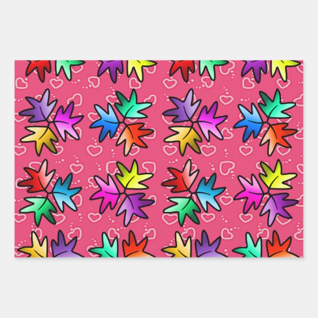 Kids wrapping paper of  heartstopper leaves  (Front)