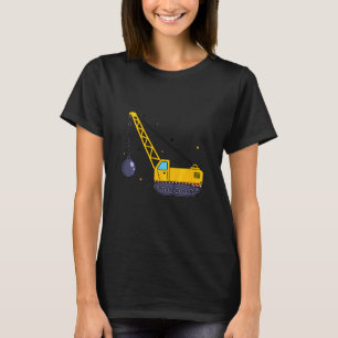 Kids Wrecking Ball Excavator For Construction Wor T-Shirt