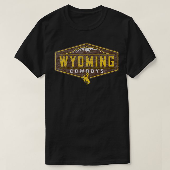 Kids Wyoming Cowboys Apparel Mountain Sign  T-Shirt (Design Front)