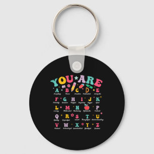 Kids You Are Letters Alphabet Abcs School Student  Key Ring