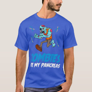 Kids Zombies ate my Pancreas Funny Type One Diabet T-Shirt