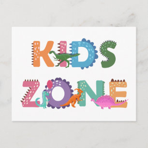 Kids Zone Dinosaurs Postcard
