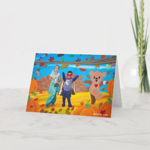 KidsArt for CHOC - Choco's Fall Fun Thank You Card