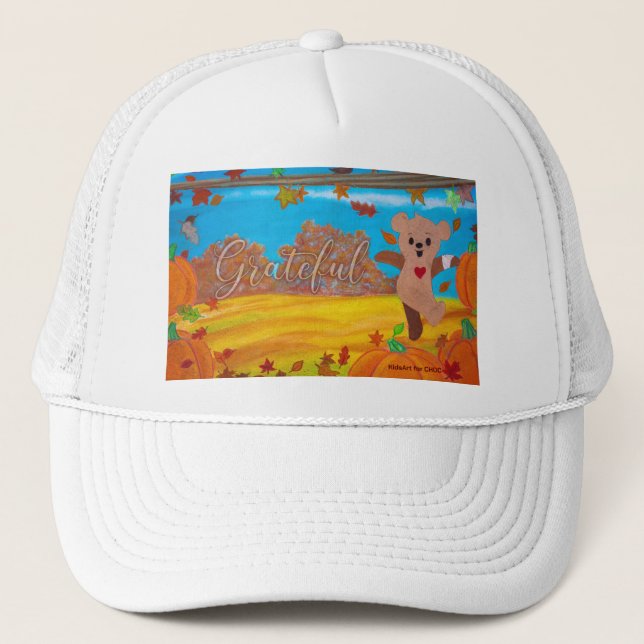 KidsArt for CHOC - Choco's Fall Fun Trucker Hat (Front)