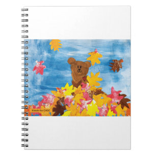 KidsArt for CHOC - Fall Leaves Bear Notebook