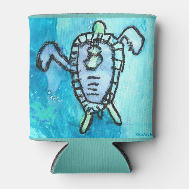 KidsArt for CHOC - Sea Turtle Can Cooler (Front)