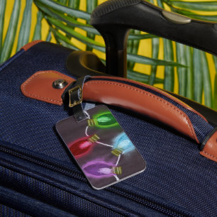 KidsArt for CHOC - Shine Bright Christmas Lights Luggage Tag