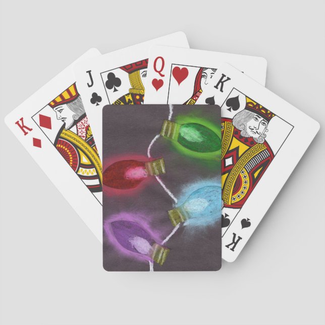 KidsArt for CHOC - Shine Bright Christmas Lights Playing Cards (Back)