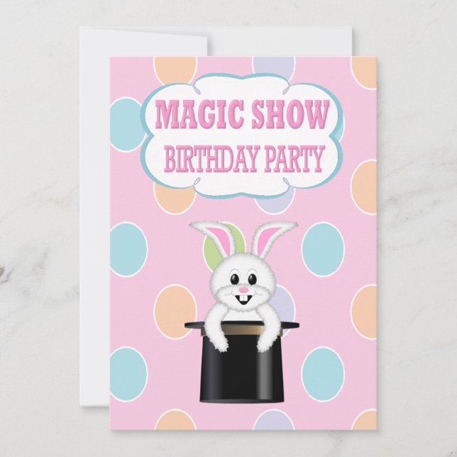 KidsMagic Show Birthday Party Invitations (Front)