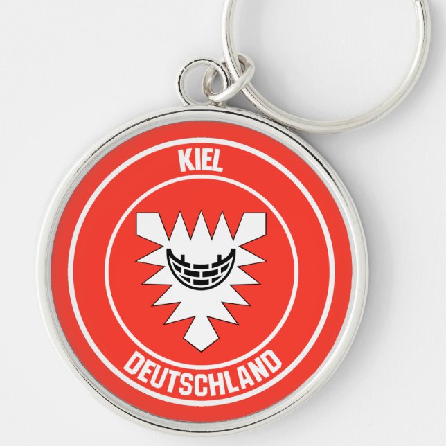 Kiel Round Emblem Key Ring (Front)