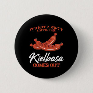 Kielbasa Poland Meat Sausage Food Lover Polish Men 6 Cm Round Badge