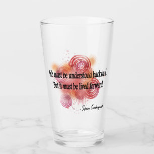 Kierkegaard quote glass