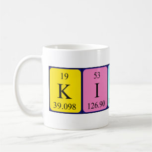 Kieron periodic table name mug