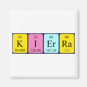 Kierra periodic table name magnet
