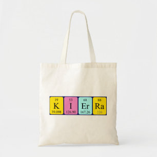 Kierra periodic table name tote bag