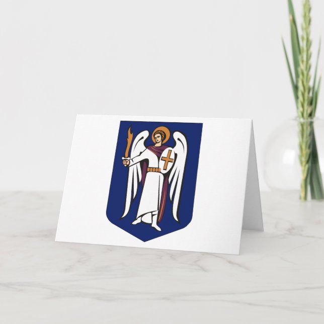 Kiev Coat of Arms Greeting Card (Front)