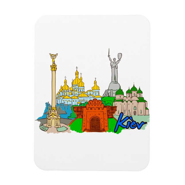 Kiev - Ukraine.png Magnet (Vertical)
