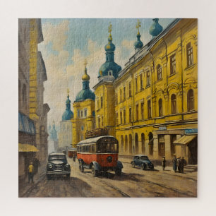 Kiev Ukraine watercolor Jigsaw Puzzle