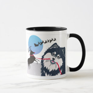 KIITOS SANTA- Finnish Lapphund Mug-choose style Mug