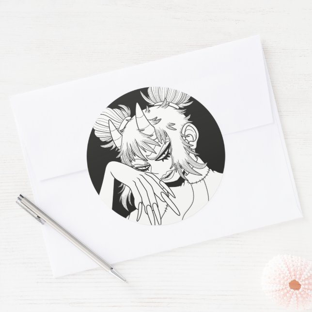 Kijo Classic Round Sticker (Envelope)