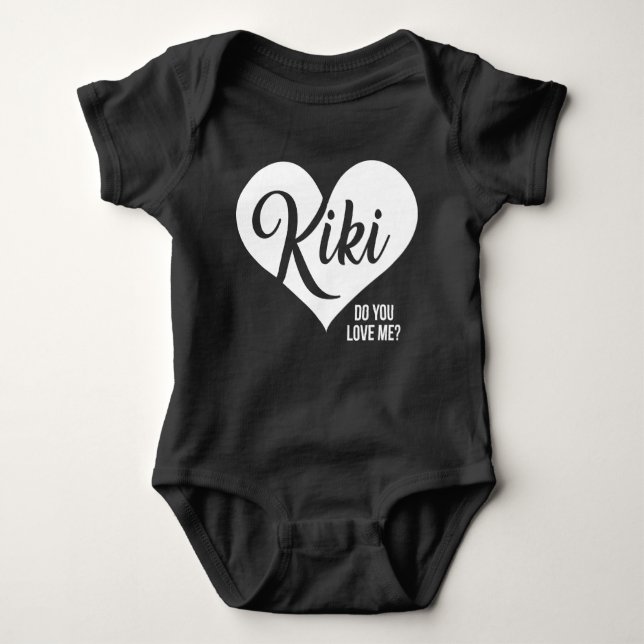 Kiki - Do you Love Me? - Baby Playsuit Romper Bodysuit (Front)
