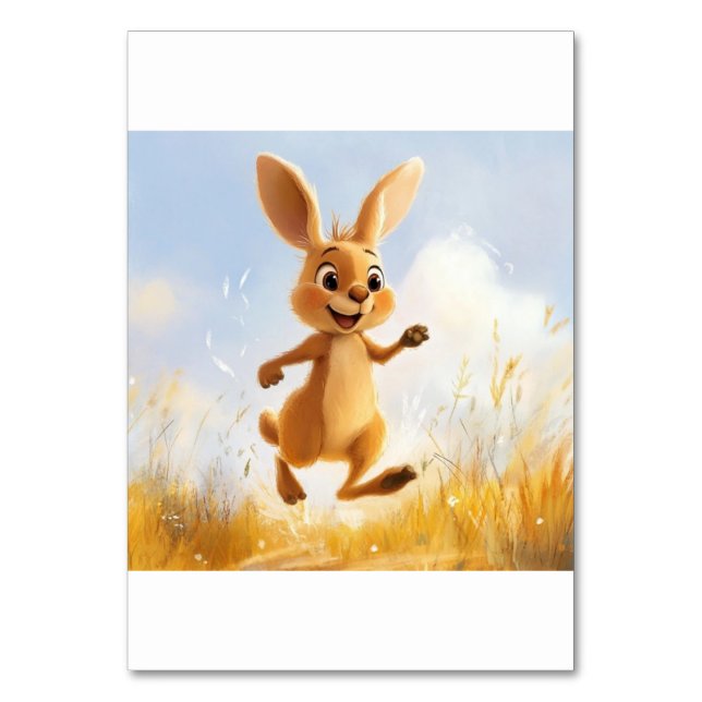 Kiki the Bunny Table Number (Front)