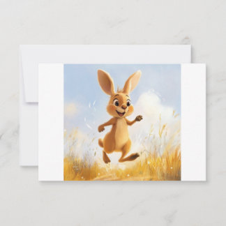 Kiki the Bunny Thank You Card