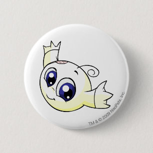 Kiko White 6 Cm Round Badge