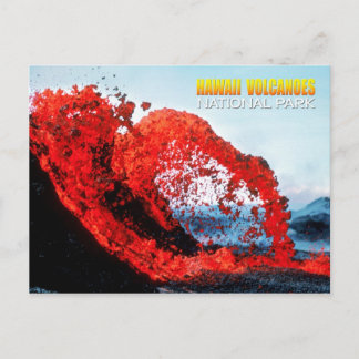 Kilauea eruption, Hawaii Volcanoes National Park Postcard
