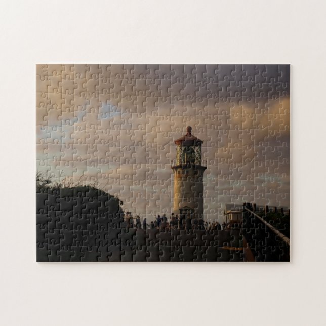 Kilauea Lighthouse at Dusk  Jigsaw Puzzle (Horizontal)