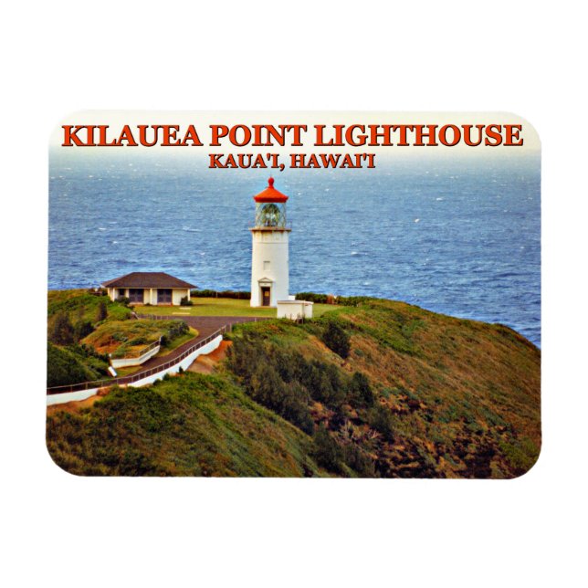 Kilauea Point Lighthouse, Kauai, Hawaii Magnet (Horizontal)