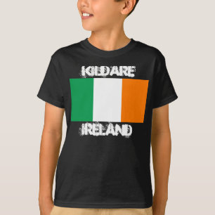Kildare, Ireland with Irish flag Kids T-Shirt