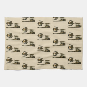 Kildeer Plover (Killdeer) Audubon Birds of America Tea Towel