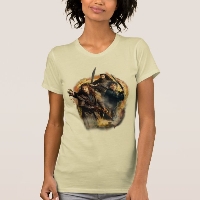 Kili, BILBO BAGGINS™, & THORIN OAKENSHIELD™ Art T-Shirt (Front)