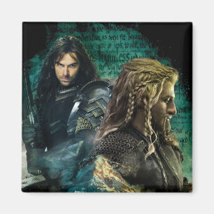 Kili & Fili Over Erebor Magnet