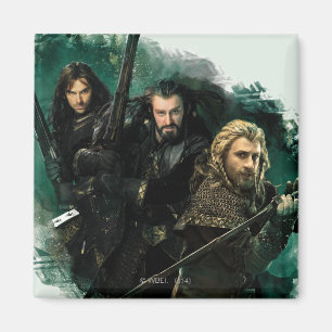 Kili, THORIN OAKENSHIELD™, & Fili Graphic Magnet