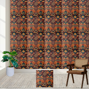 Kilim Inspired Pattern Tile for Kitchen Backsplash