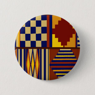 Kilim Prayer Rug design 6 Cm Round Badge