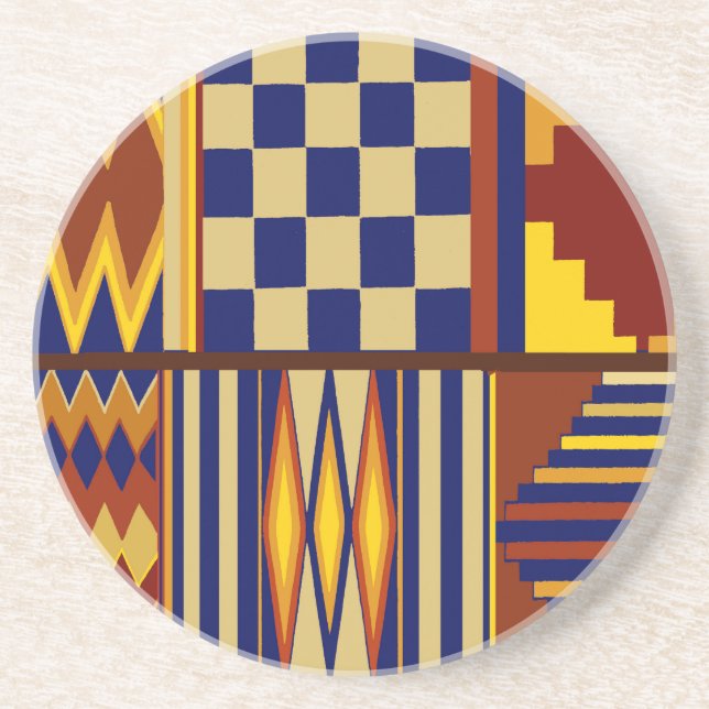 Kilim Prayer Rug design Coaster (Front)