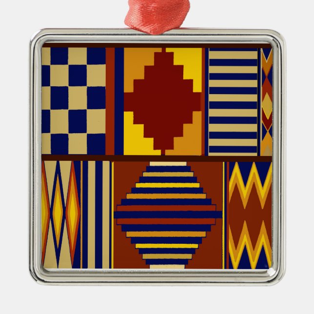 Kilim Prayer Rug design Metal Tree Decoration (Front)