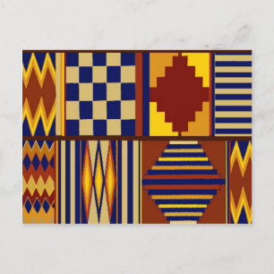 Kilim Prayer Rug design Postcard