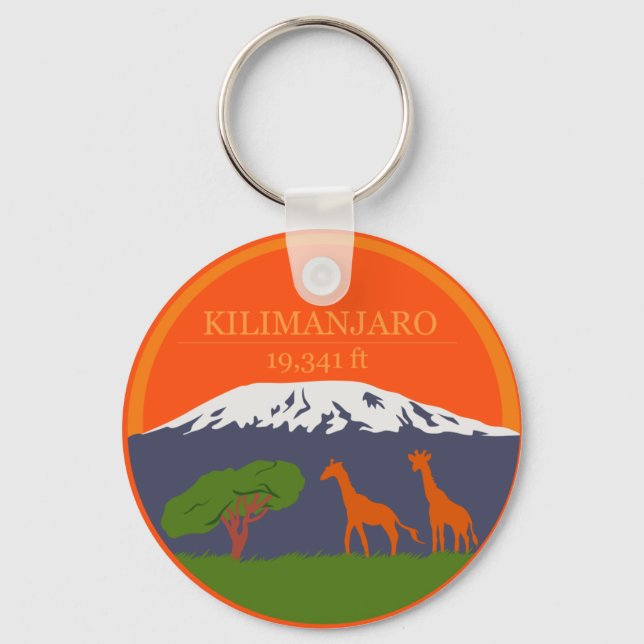 Kilimanjaro Altitude Key Ring (Front)