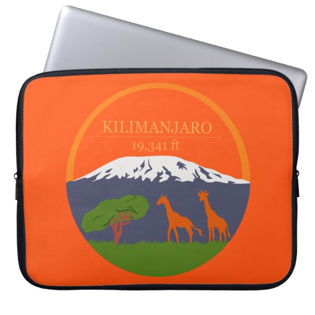 Kilimanjaro Altitude Laptop Sleeve (Front)