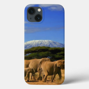 Kilimanjaro And Elephants iPhone 13 Case